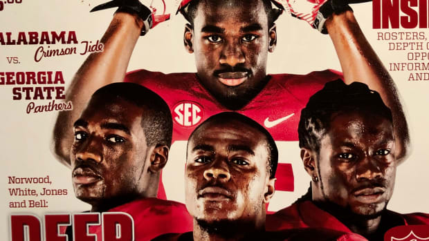 Kevin Norwood, DeAndrew White, Kenny Bell, Christion Jones, Georgia State game program, Oct. 5, 2013